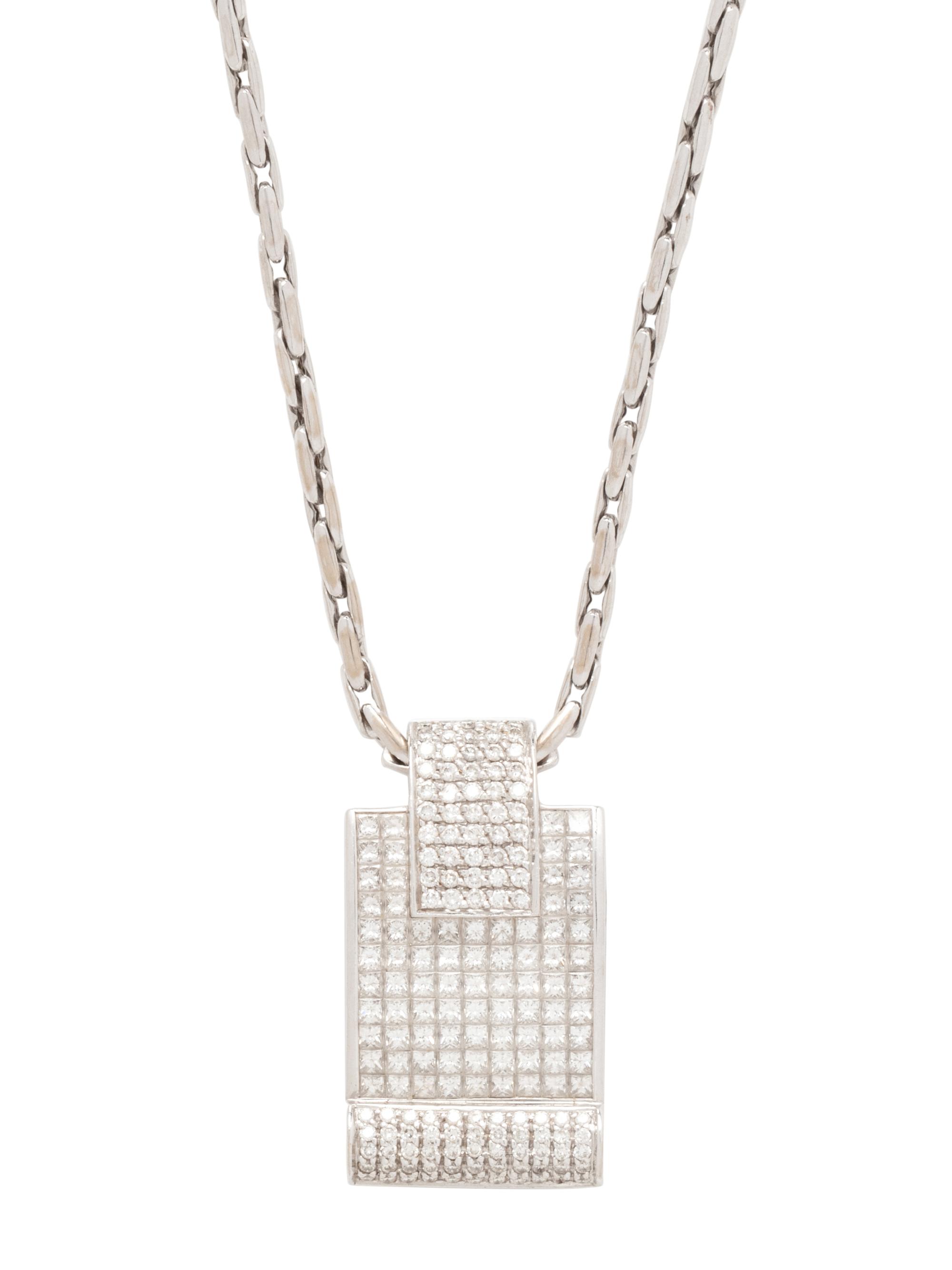 WHITE GOLD AND DIAMOND PENDANT/NECKLACE