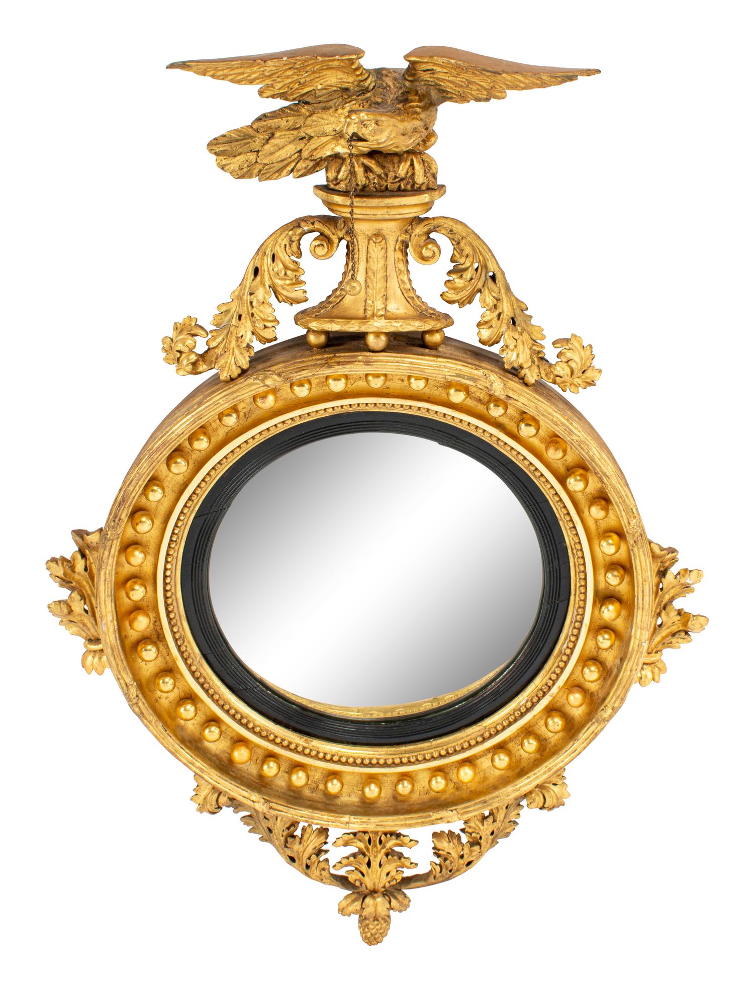 A Regency Giltwood Bullseye Mirror