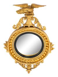 A Regency Giltwood Bullseye Mirror
