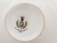 A Capodimonte Porcelain Demitasse Tea Service with Undertray
