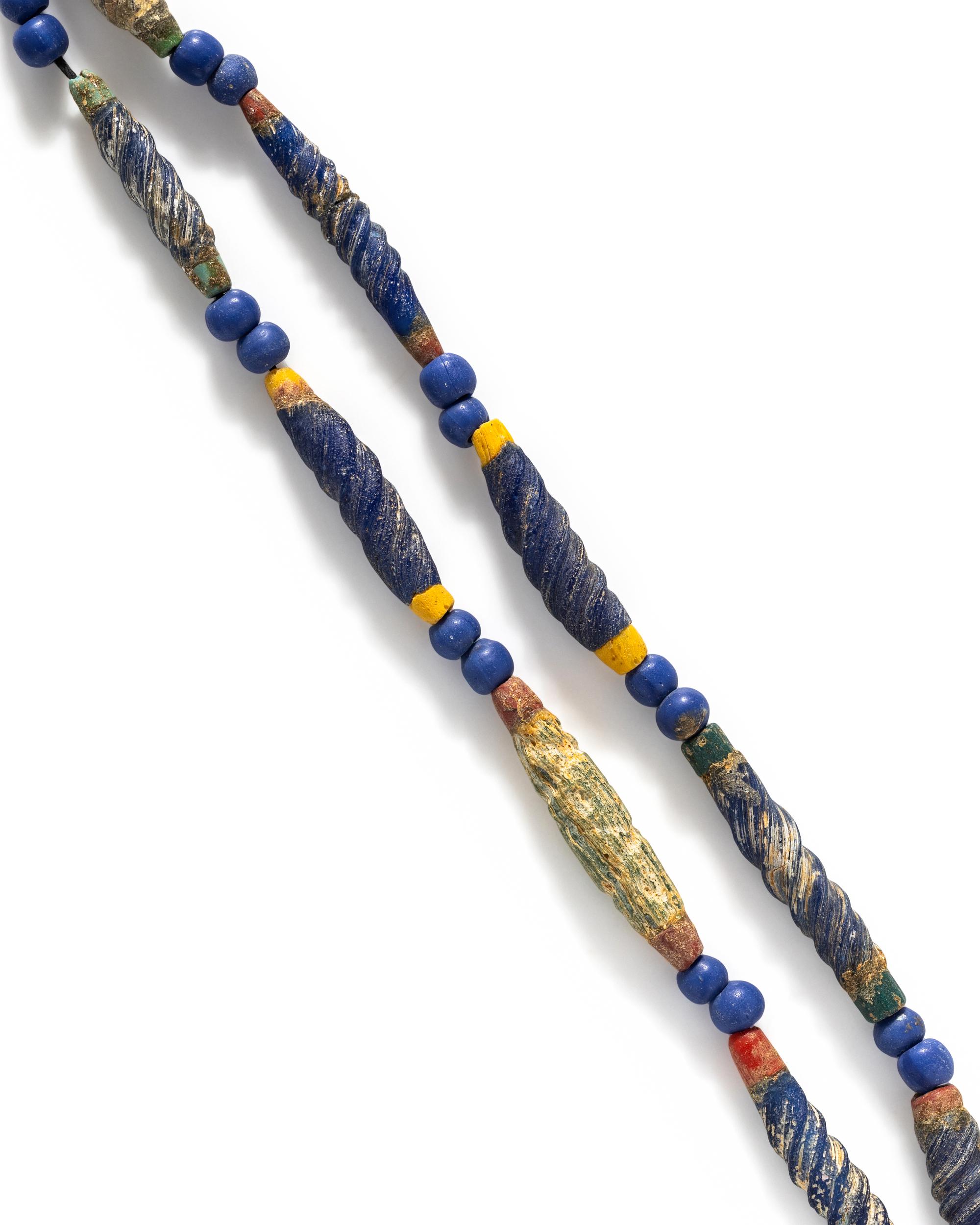 A Roman Glass Bead Necklace