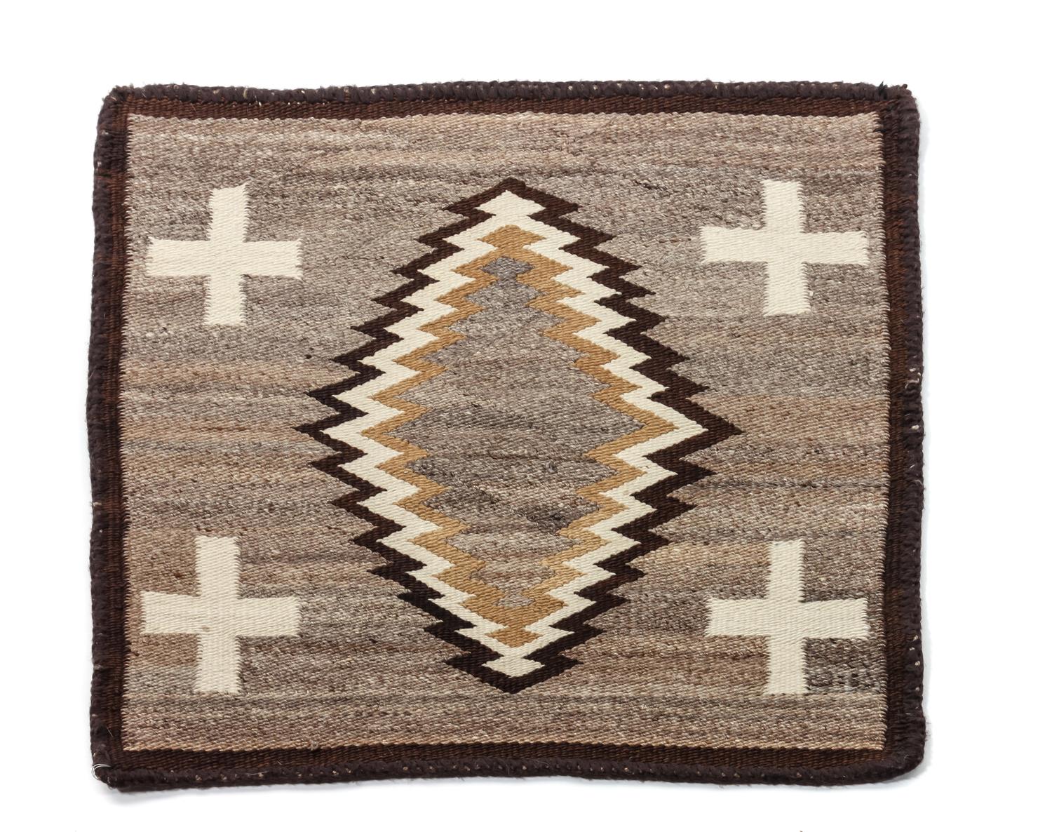 Navajo Square Weaving 26 1/2 x 25 inches
