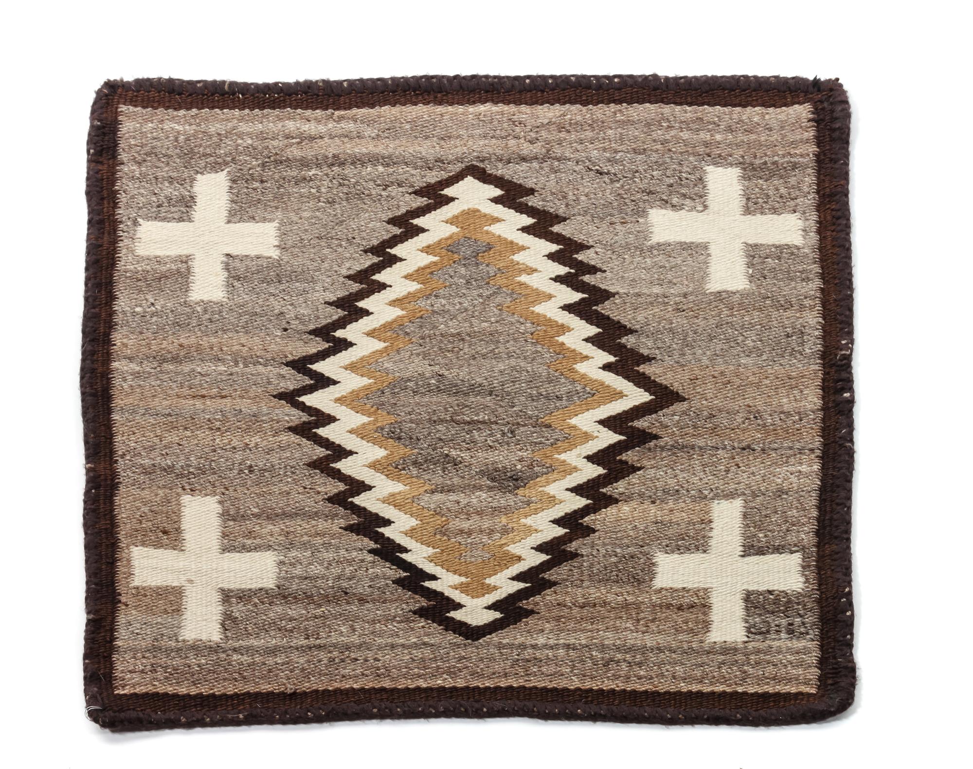 Navajo Square Weaving 26 1/2 x 25 inches