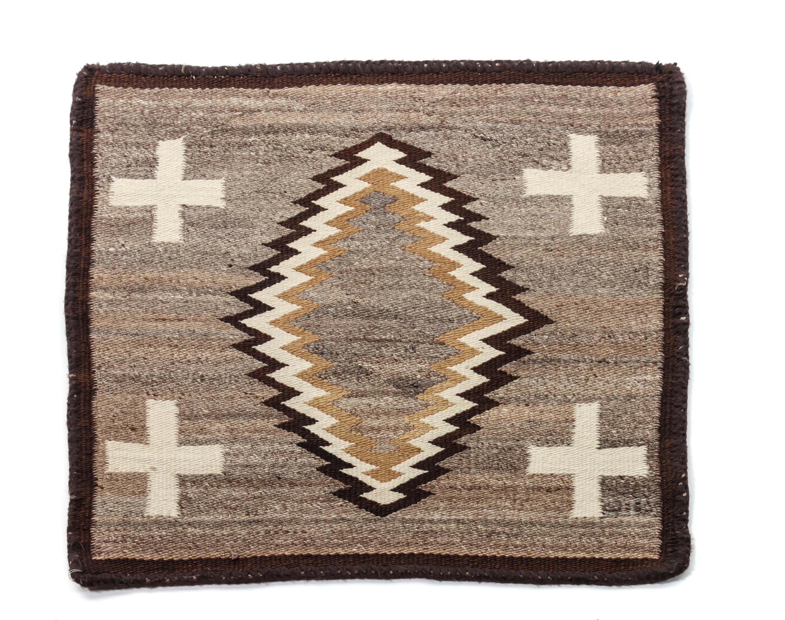 Navajo Square Weaving 26 1/2 x 25 inches