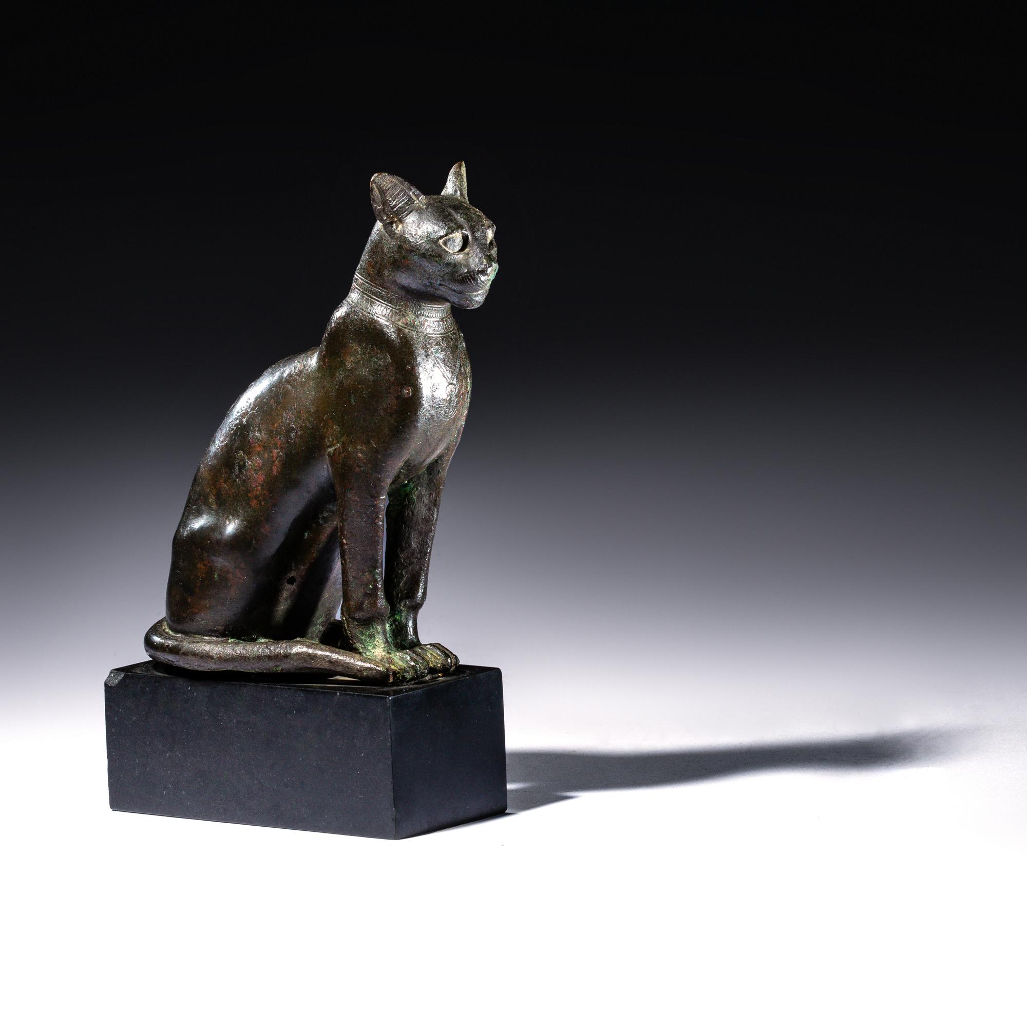 An Egyptian Bronze Cat