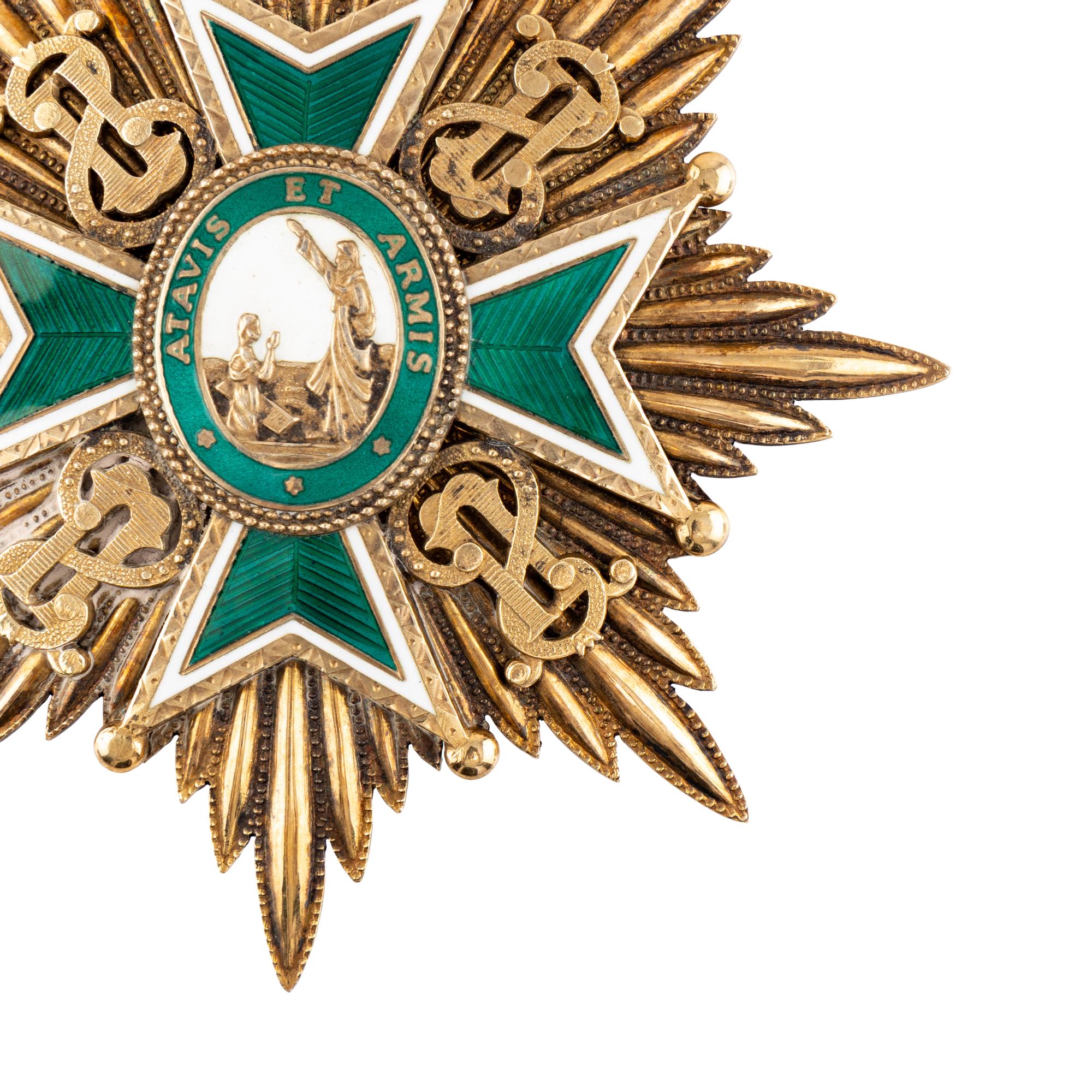 A Silver-Gilt and Enamel Knight's Badge of the Military and Hospitaller Order of St. Lazarus of Jerusalem