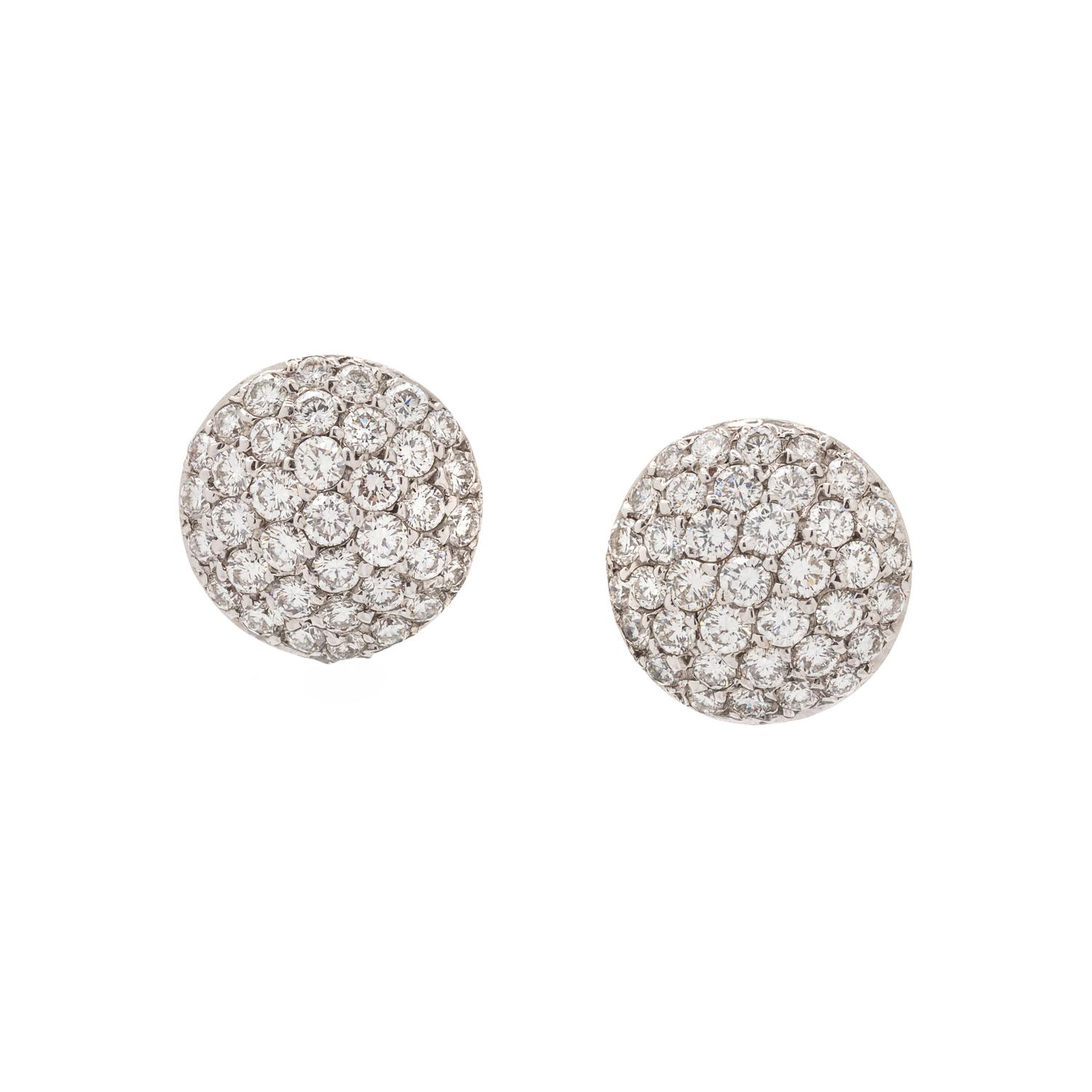 CULTURED TAHITIAN PEARL AND DIAMOND CONVERTIBLE EARCLIPS