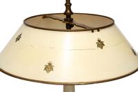 A Pair of Empire Style Gilt Bronze Candlesticks Mounted as Lamps