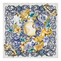 DIOR & LOUIS VUITTON, THREE PRINTED SILK SCARVES