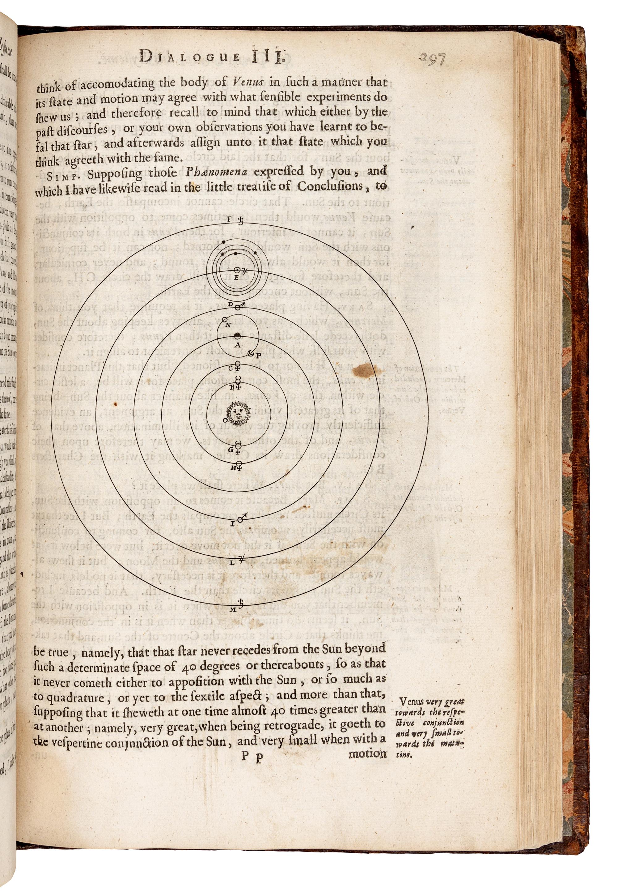 GALILEI, Galileo (1564-1642) and Thomas SALUSBURY (c.1625-c.1665, editor and translator). Mathematical Collections and Translations ... The Systeme of the World: in four dialogues. London: Printed by William Leybourn, 1661.