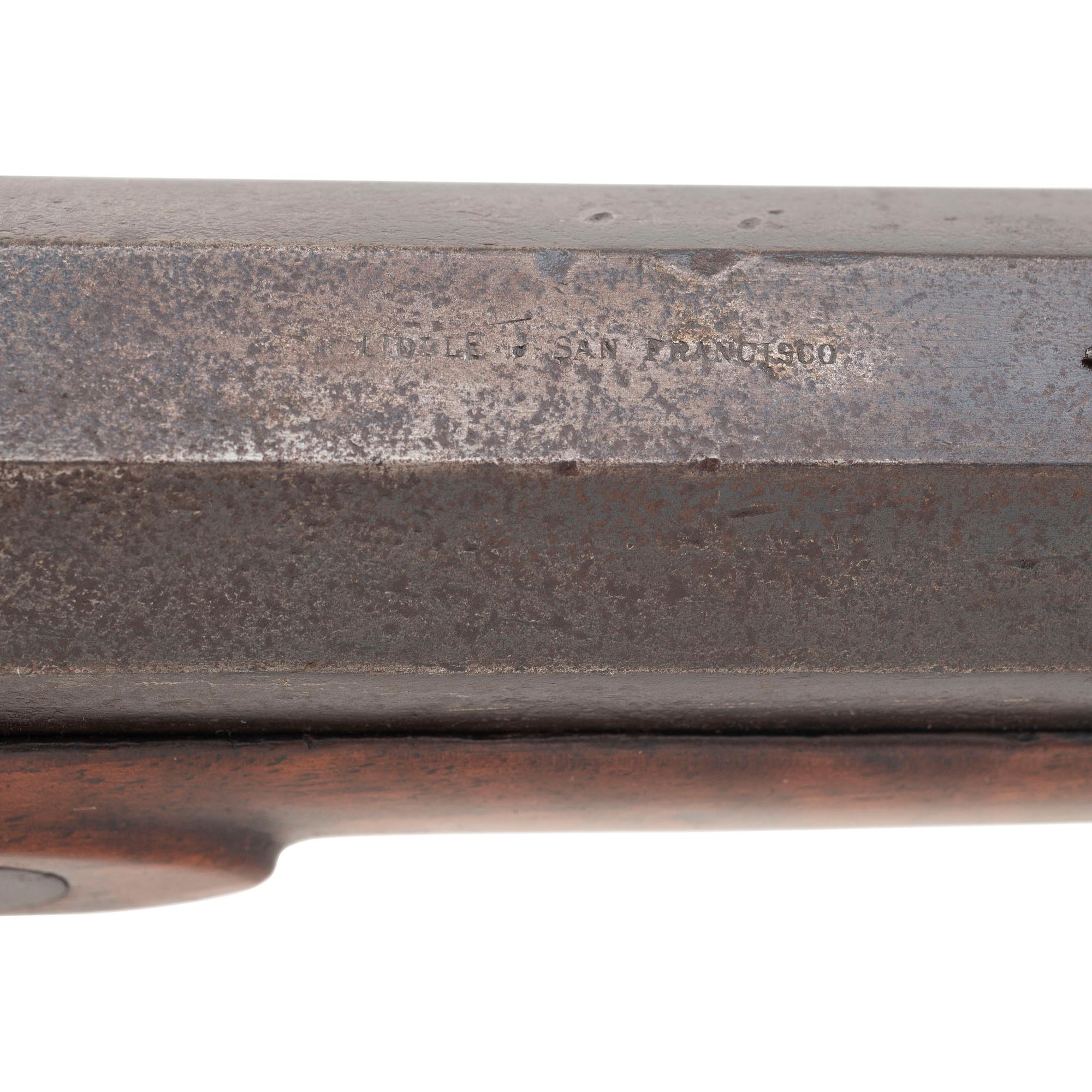Liddle Marked San Francisco Heavy Barrel Percussion "Bear Rifle"