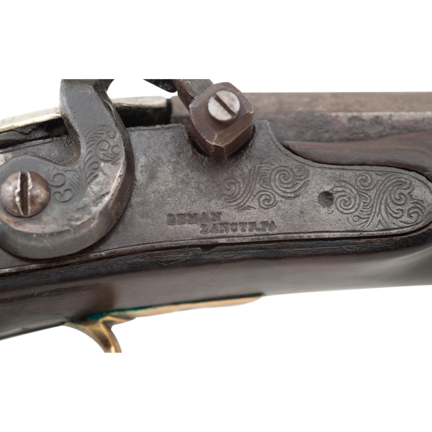 Highly Decorated and Published Half Stock Percussion Long Rifle by W. Shockey (Washington County, Ohio)