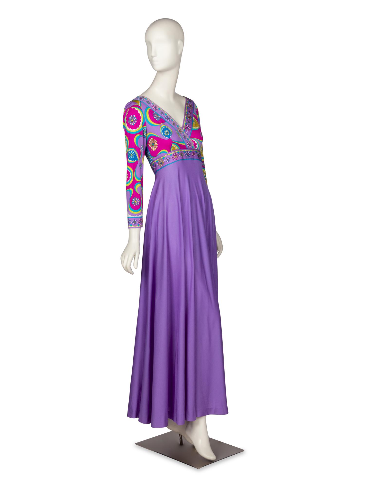 Emilio Pucci, Silk Jersey Gown, 1970's