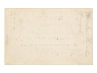 [LINCOLN'S FUNERAL]. A printed admission ticket for Lincoln's funeral. Washington, D.C., Executive Mansion, 19 April 1865.