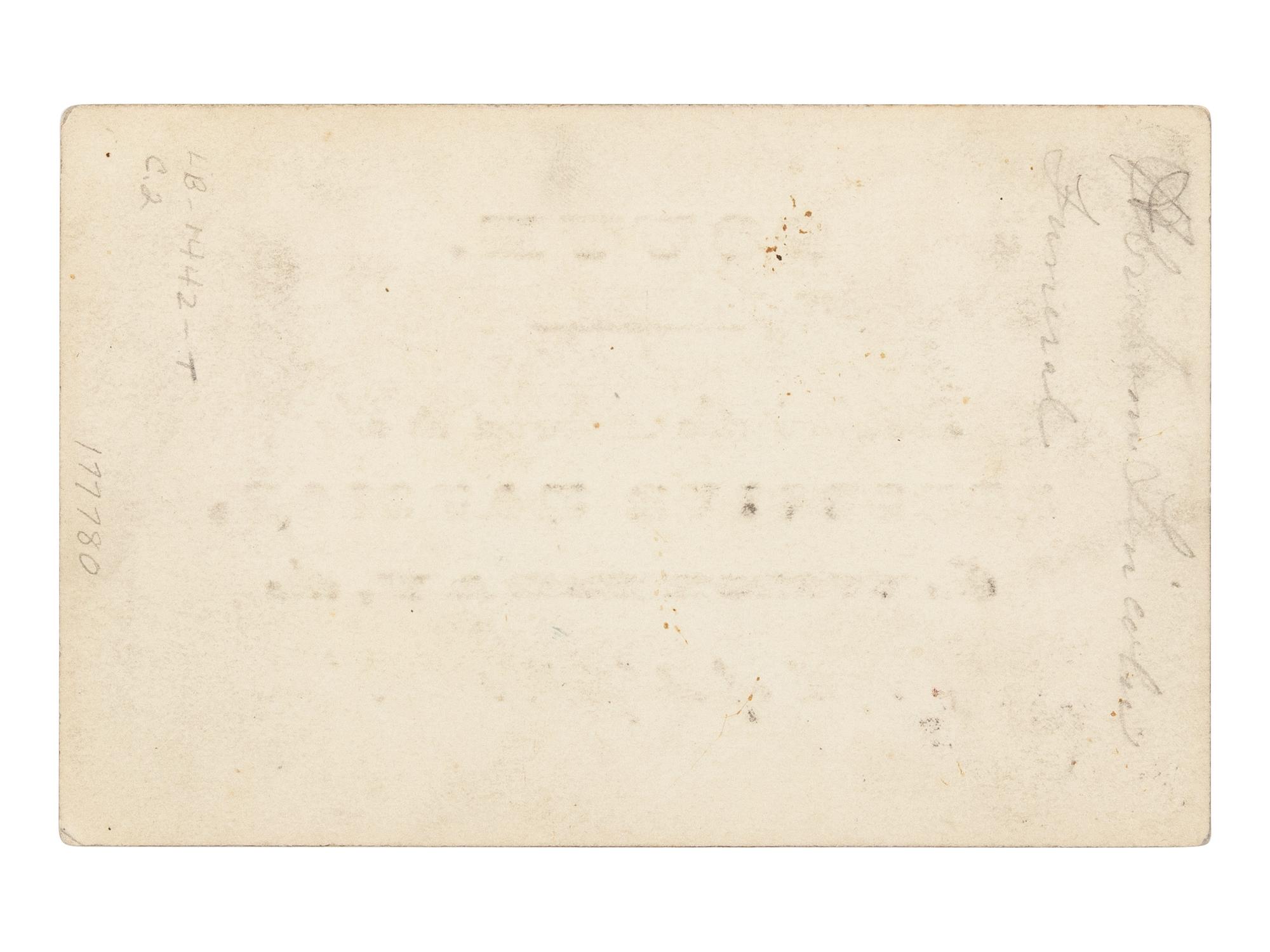 [LINCOLN'S FUNERAL]. A printed admission ticket for Lincoln's funeral. Washington, D.C., Executive Mansion, 19 April 1865.