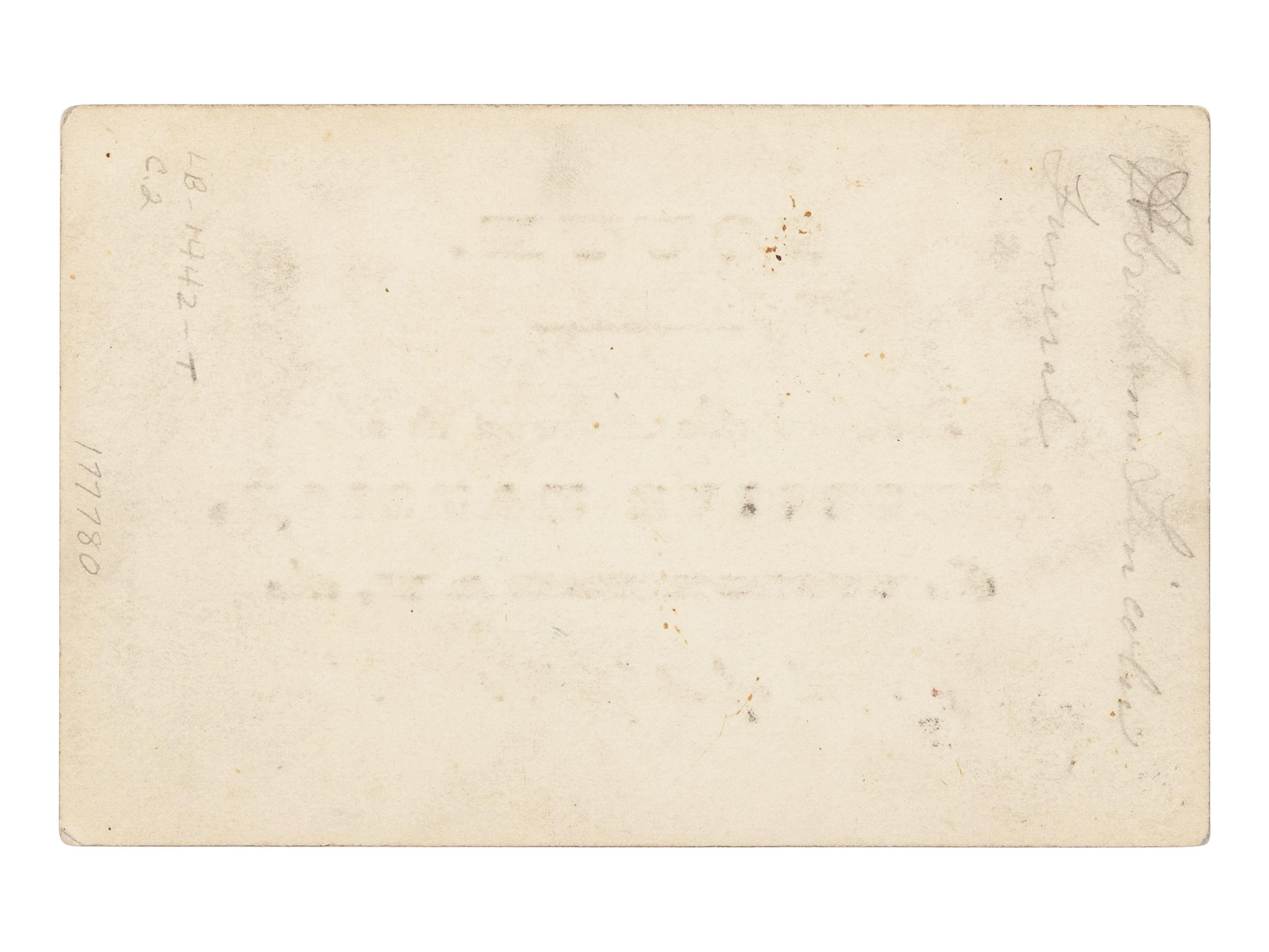 [LINCOLN'S FUNERAL]. A printed admission ticket for Lincoln's funeral. Washington, D.C., Executive Mansion, 19 April 1865.