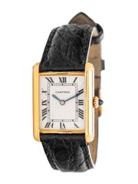 CARTIER, 18K YELLOW GOLD 'TANK' WATCH