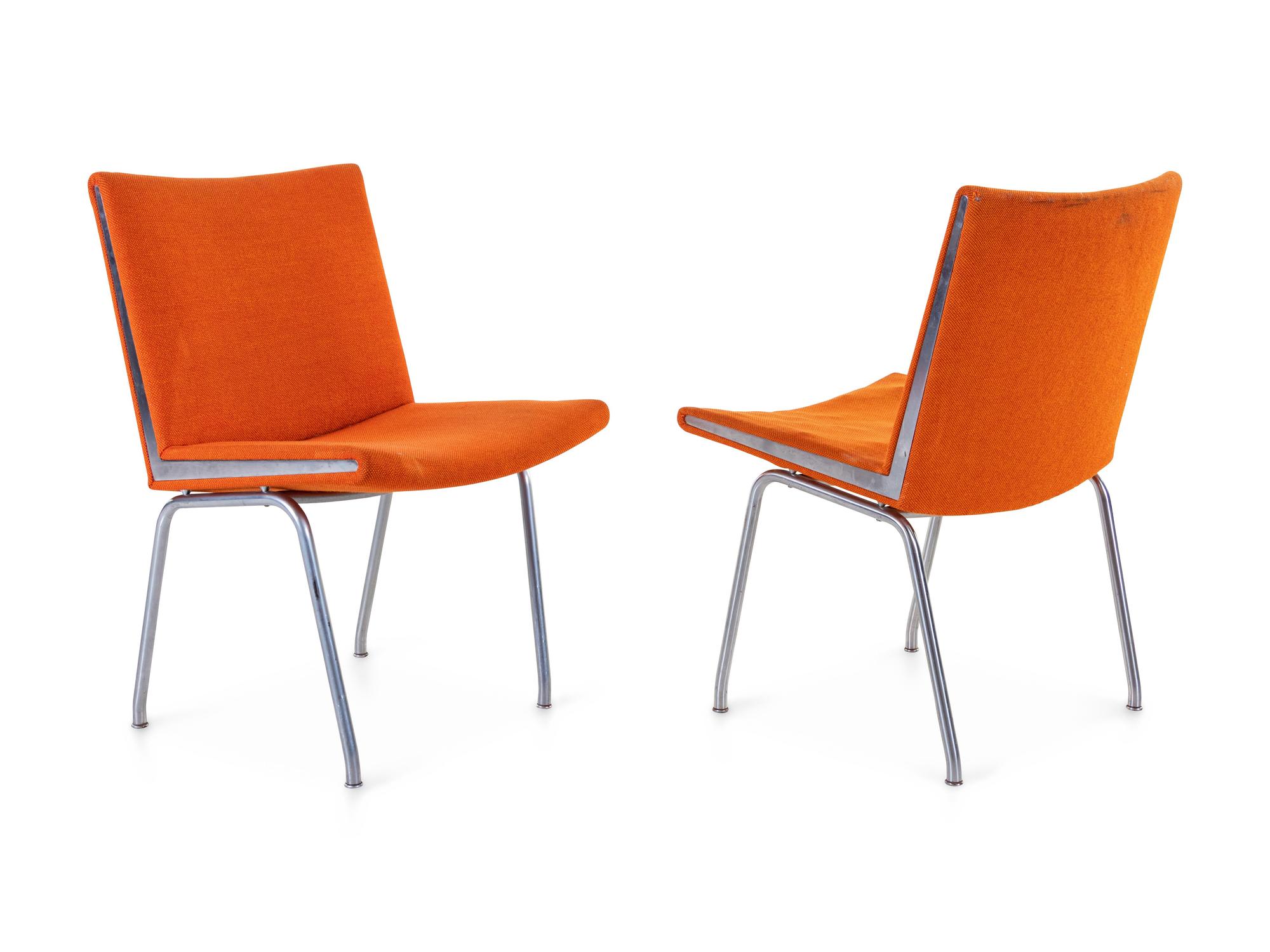 Set of Twelve Kastrup Airport Dining Chairs Johannes Hansen, Denmark
