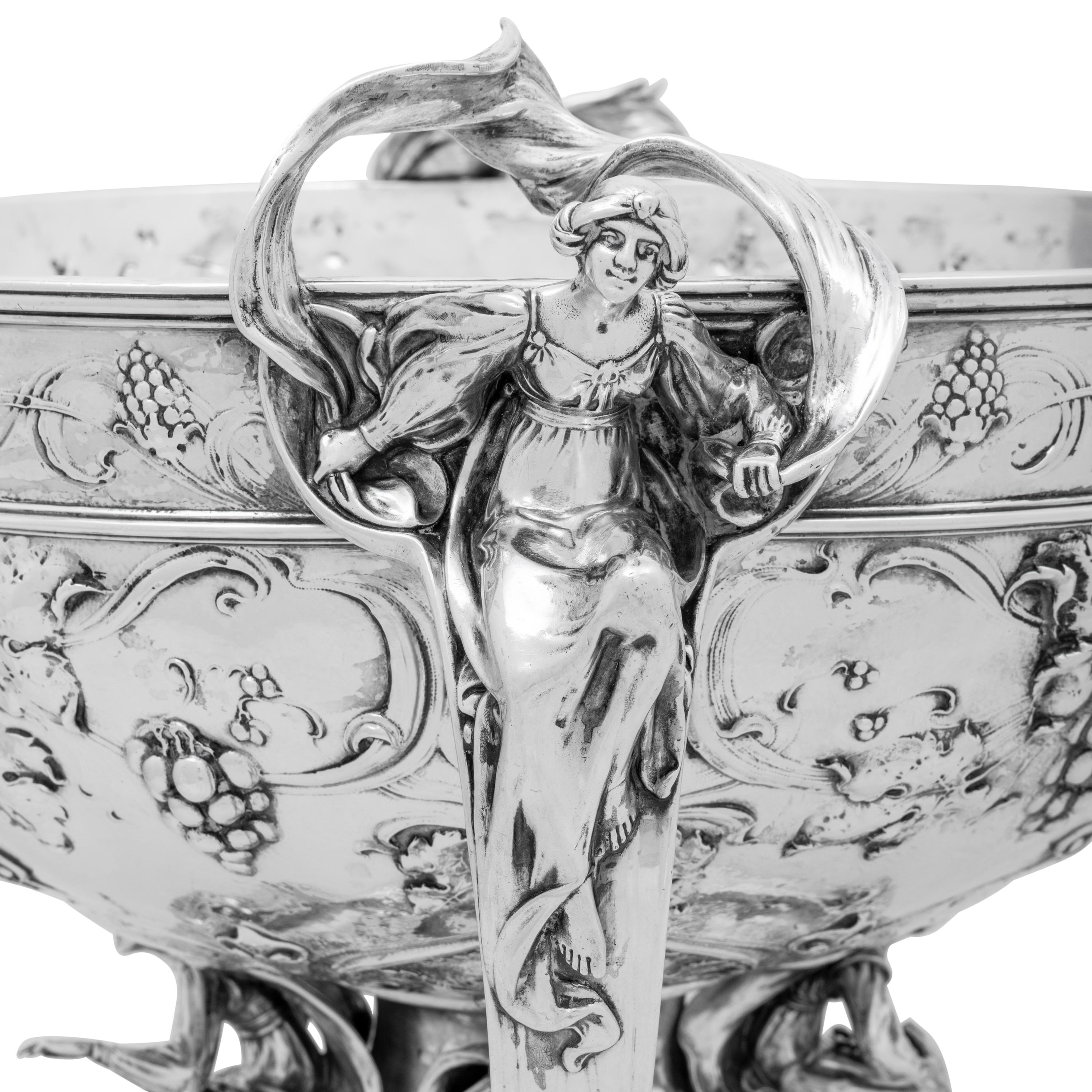 A Large Martelé Silver Punch Bowl Made for the 1904 Louisiana Purchase Exposition in St. Louis