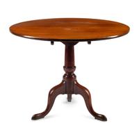 An English Mahogany Tilt-Top Tripod Table