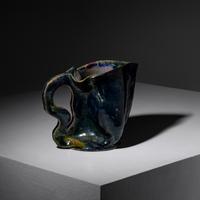 Folded Pitcher with cut handle, c.1895-1896 Biloxi, Mississippi, USA