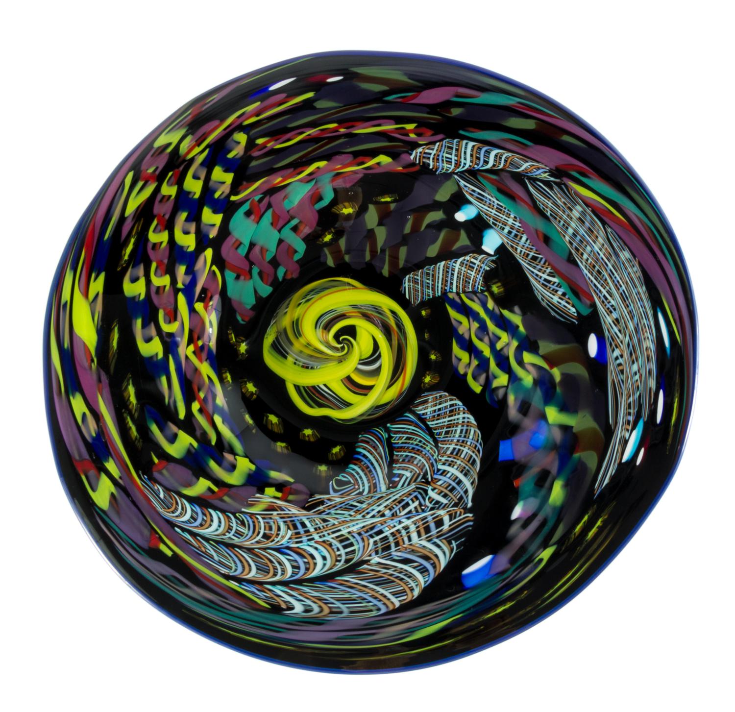 Rollin Karg, (American, 20th/21st century), a glass charger, 2003