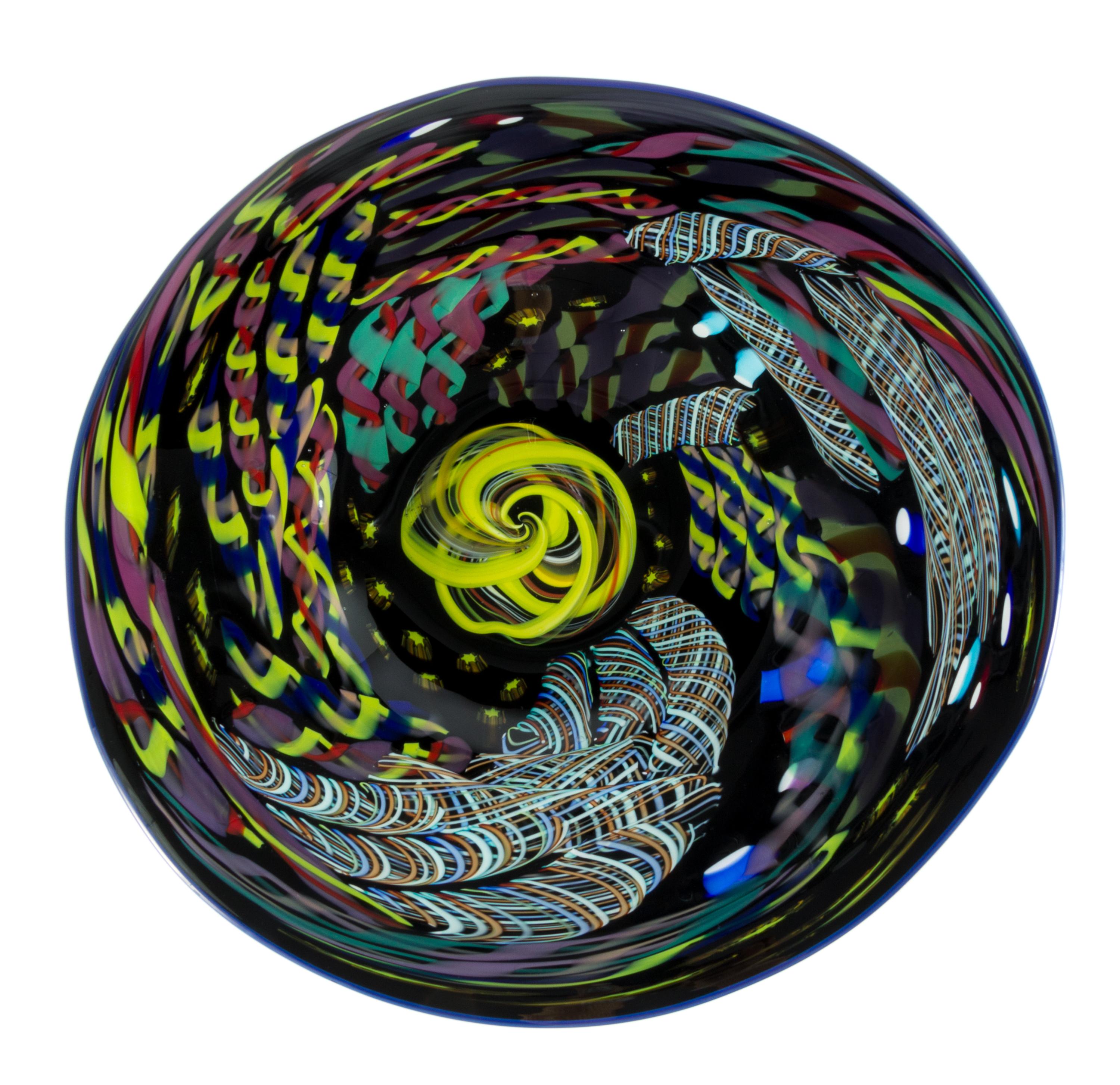 Rollin Karg, (American, 20th/21st century), a glass charger, 2003