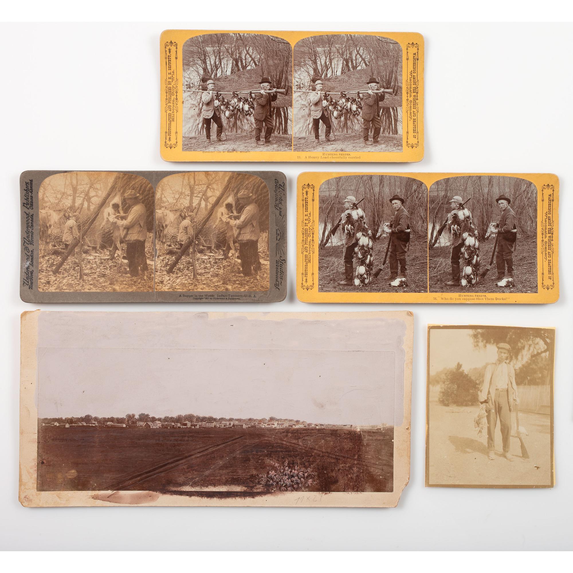 [EARLY PHOTOGRAPHY]. A group of photographs featuring cities, interiors, and landscapes, comprising: