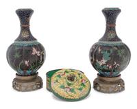 Three Chinese Cloisonné Vessels