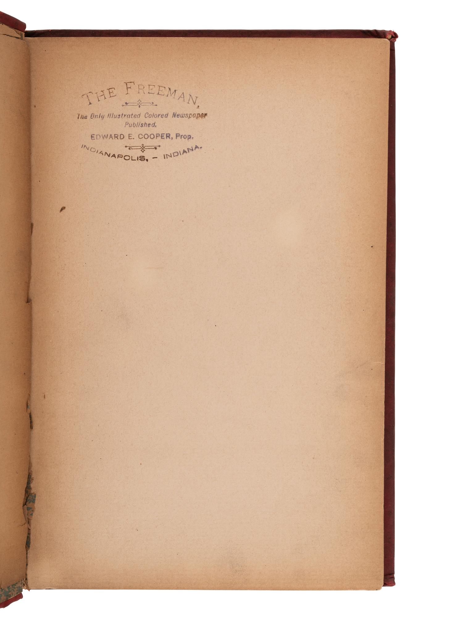 [LITERATURE]. Biographical Sketches of Prominent Negro Men and Women ..., Foot Prints , & other works.