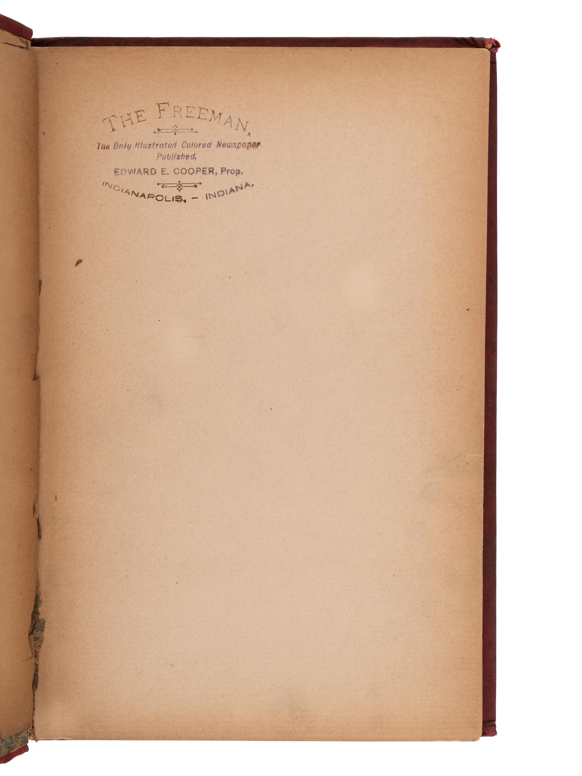 [LITERATURE]. Biographical Sketches of Prominent Negro Men and Women ..., Foot Prints , & other works.