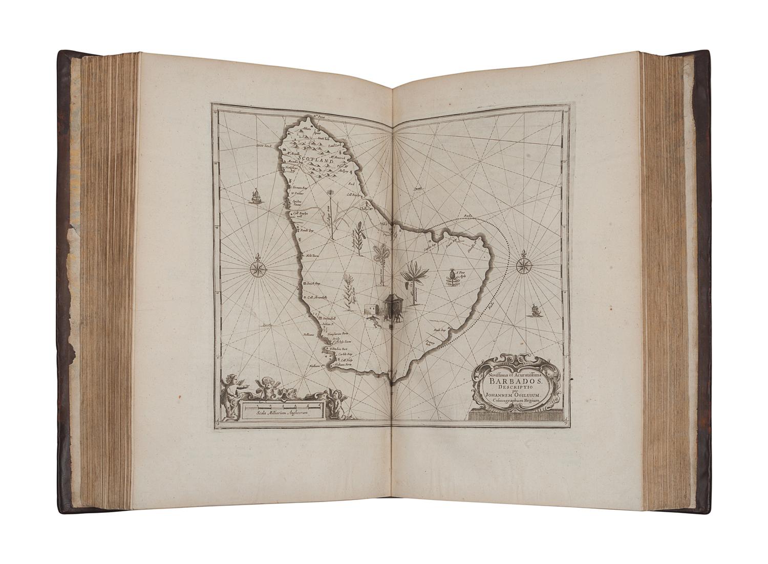 OGILBY, John (1600-1676), translator. [MONTANUS, Arnoldus (ca 1625-1683)]. America: being the latest, and most Accurate Description of the New World... Collected from most Authentick Authors, Augmented with later Observations, and Adorn'd with maps and Sculptures, by John Ogilby . London: Printed by the Author, 1671.
