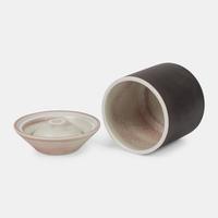 Covered Jar and Flat Vessel, 1984