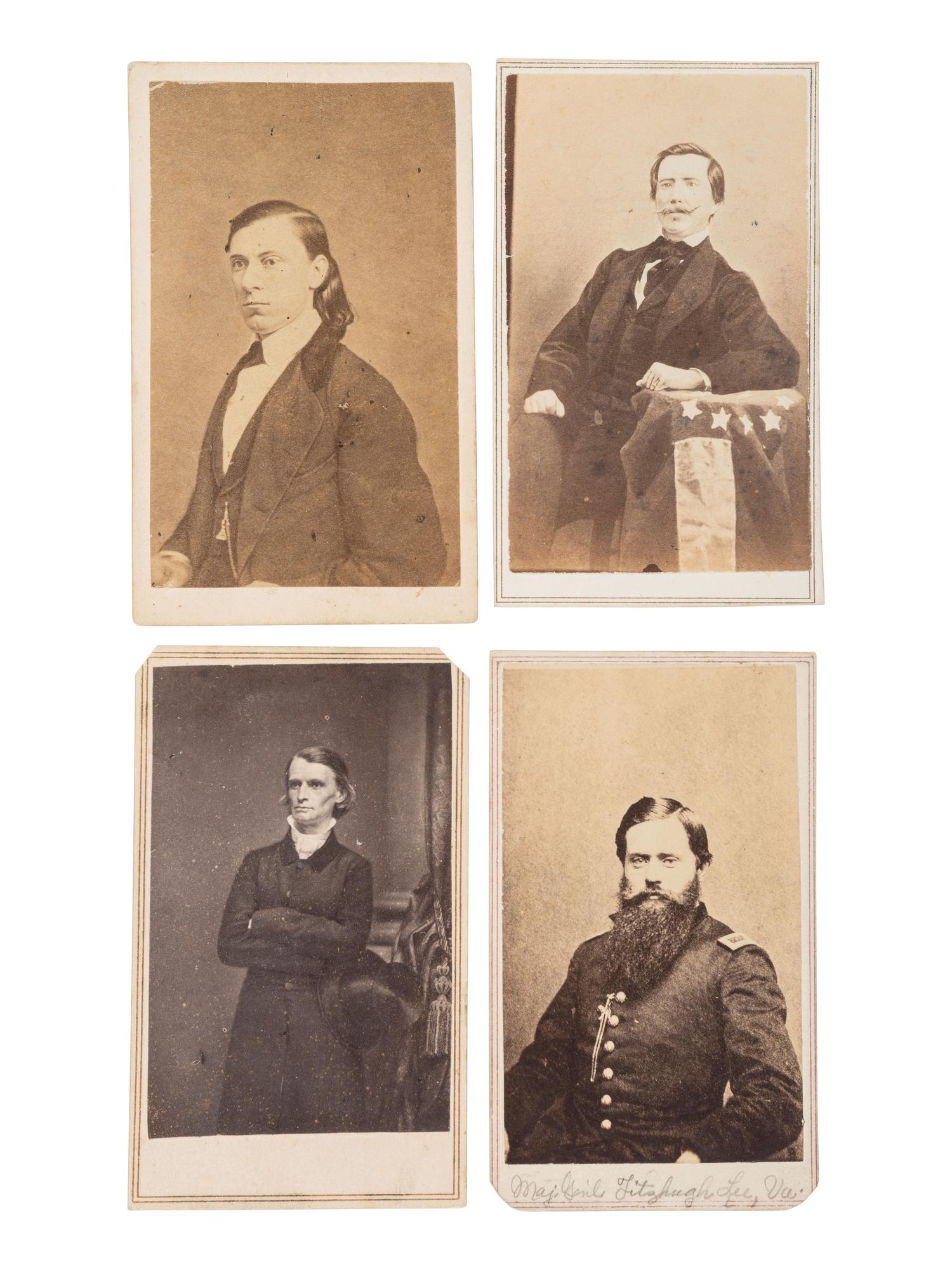 [CIVIL WAR]. A group of 15 CDVs of Confederate Generals & Rear Adm. SEMMES, incl. Generals Fitzhugh LEE, PGT BEAUREGARD, Basil DUKE, and others.