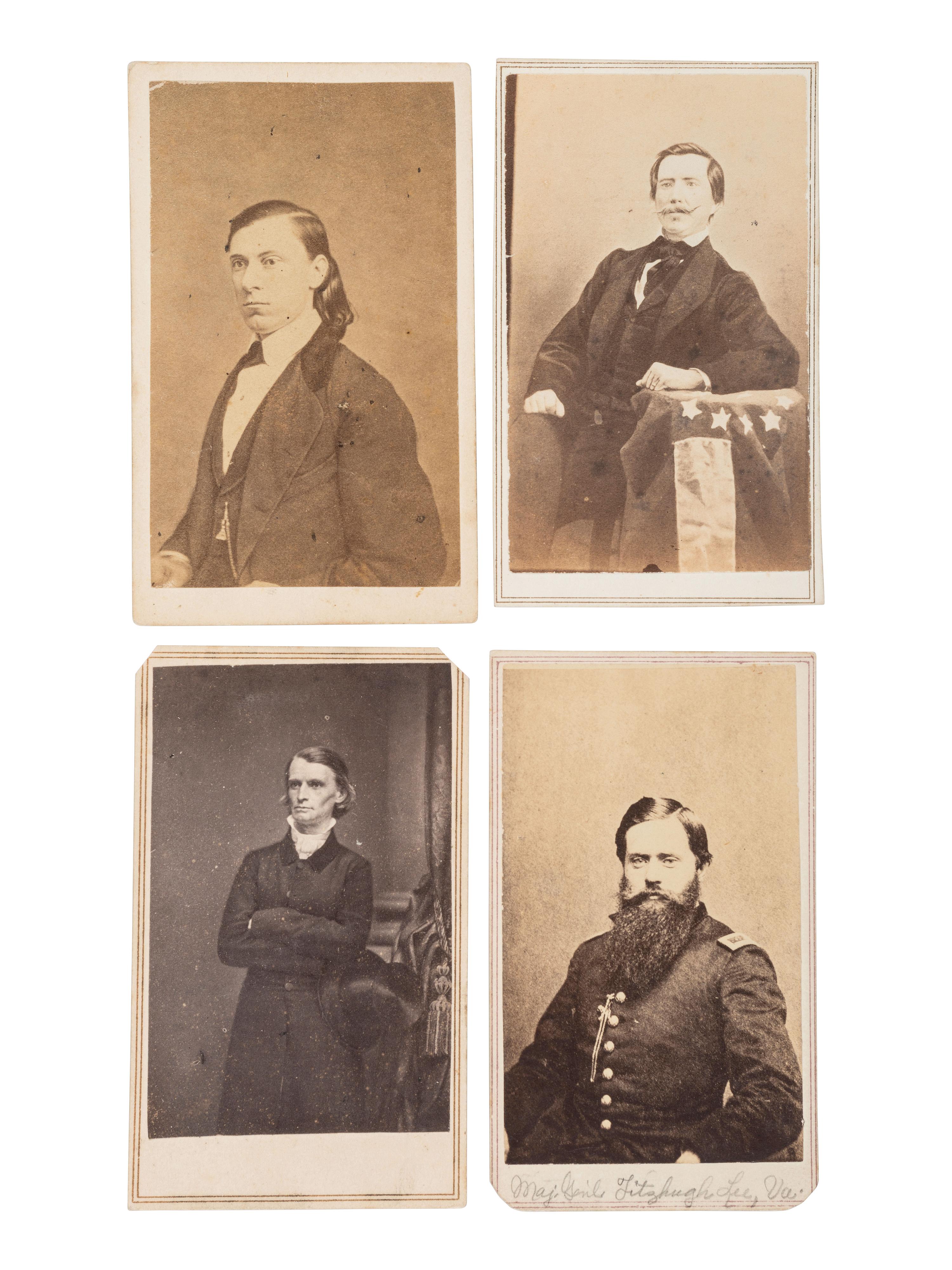 [CIVIL WAR]. A group of 15 CDVs of Confederate Generals & Rear Adm. SEMMES, incl. Generals Fitzhugh LEE, PGT BEAUREGARD, Basil DUKE, and others.