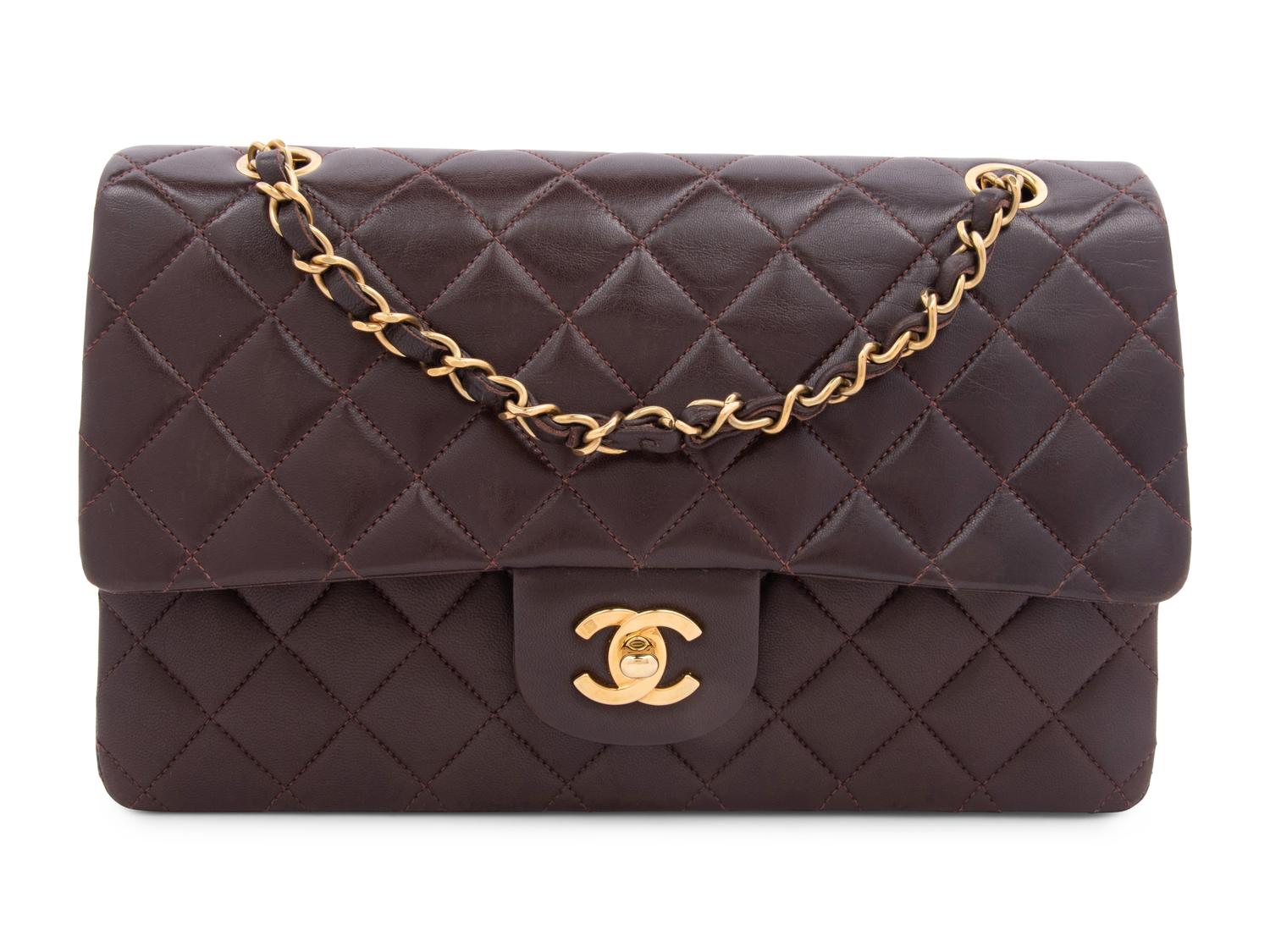 Chanel Classic Quilted Leather Medium Double Flap Bag, 1991-94