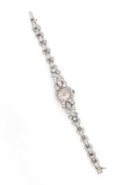HAMILTON, PLATINUM AND DIAMOND WRISTWATCH