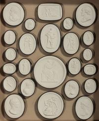 Four Framed Groups of Grand Tour Plaster Intaglios