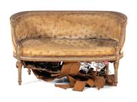 A Louis XVI Style Painted Settee