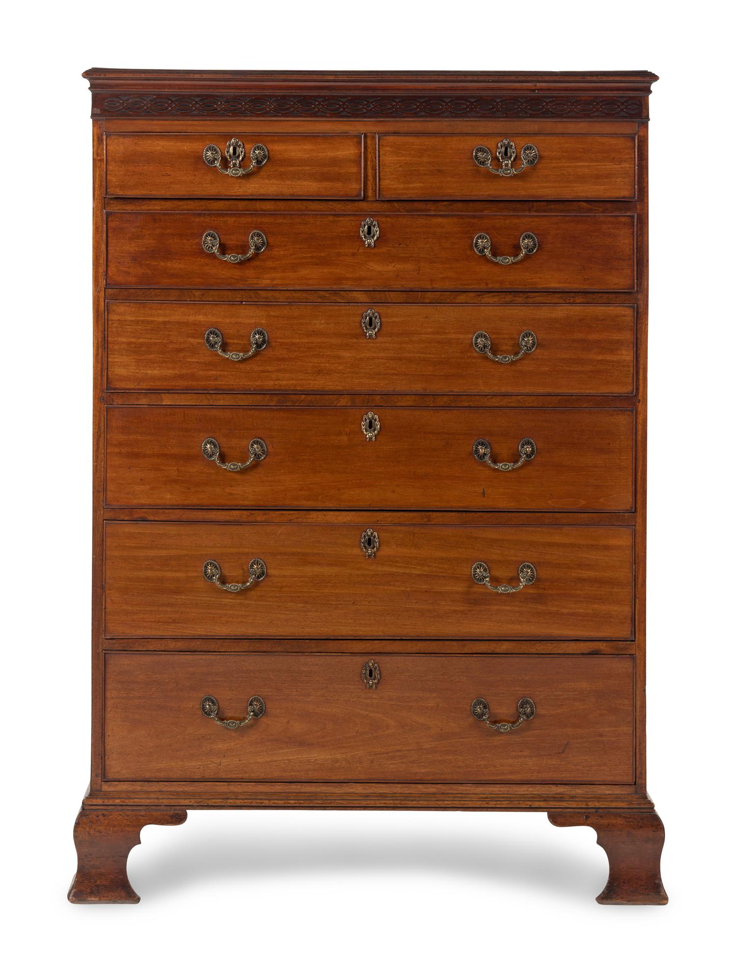A George III Mahogany High Chest of Drawers