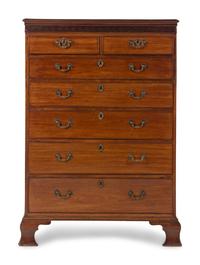 A George III Mahogany High Chest of Drawers