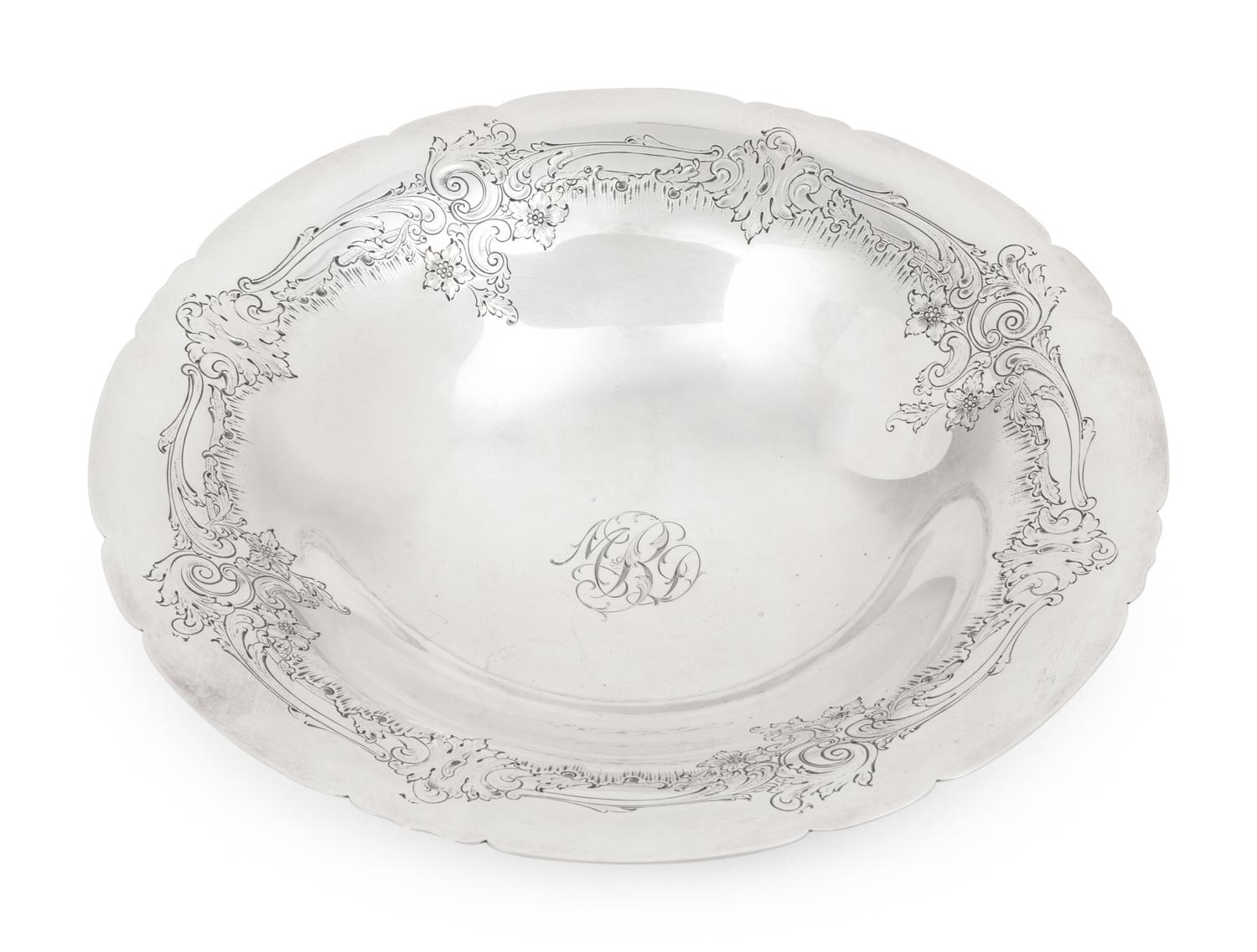 An American Silver Center Bowl