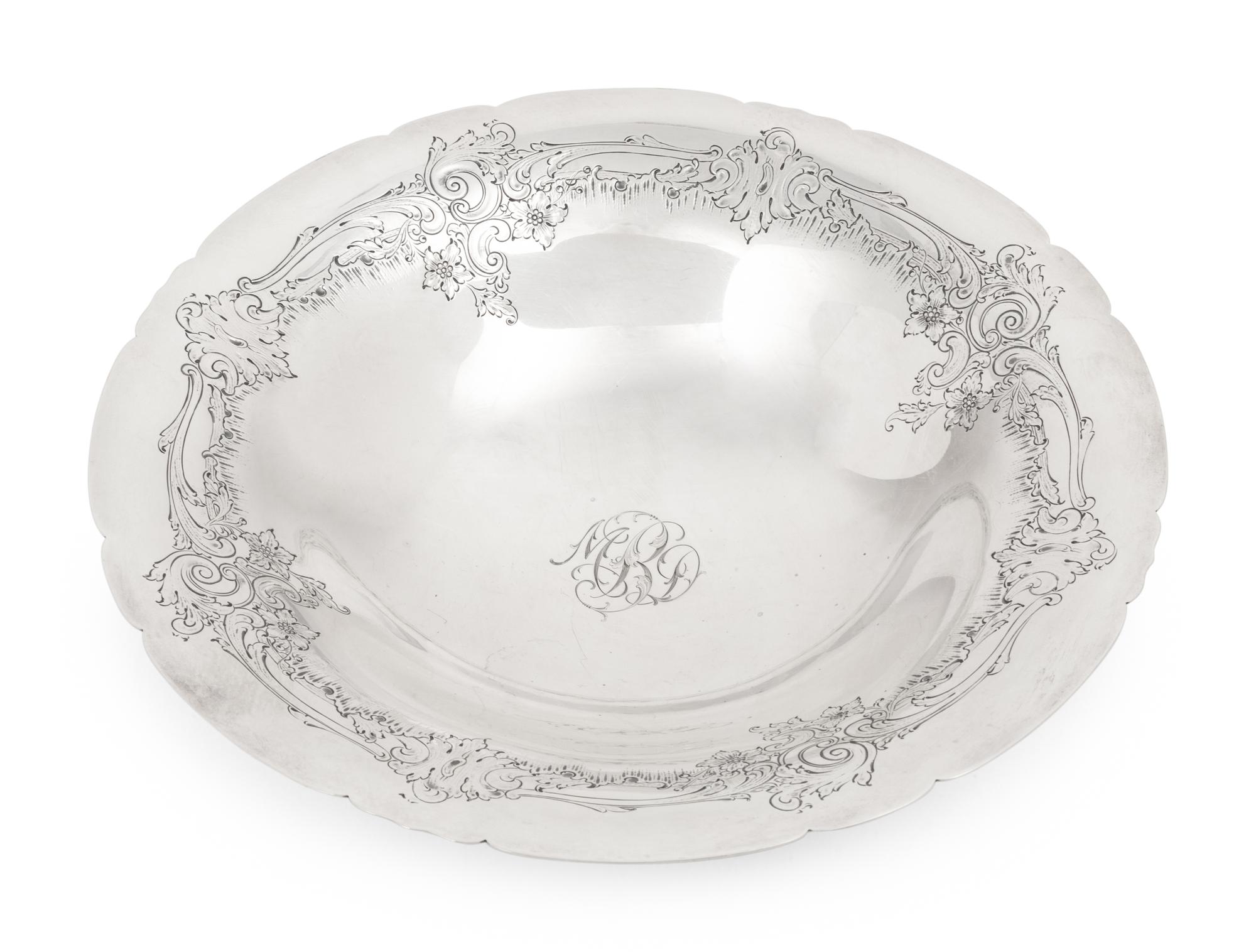 An American Silver Center Bowl