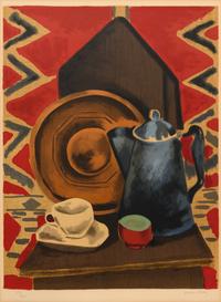 Still Life with Coffee Pot, Cup and Saucer
