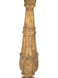 A Pair of Italian Gilt Decorated Plaster Pedestals
