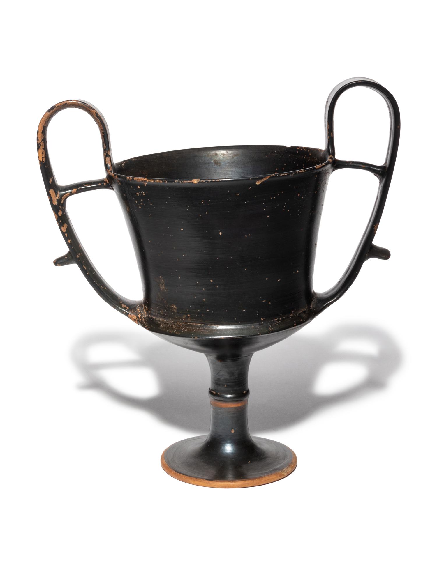 A Greek Black-Glazed Kantharos