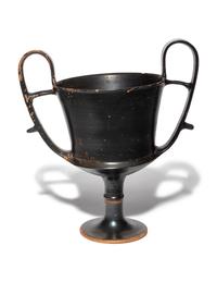 A Greek Black-Glazed Kantharos