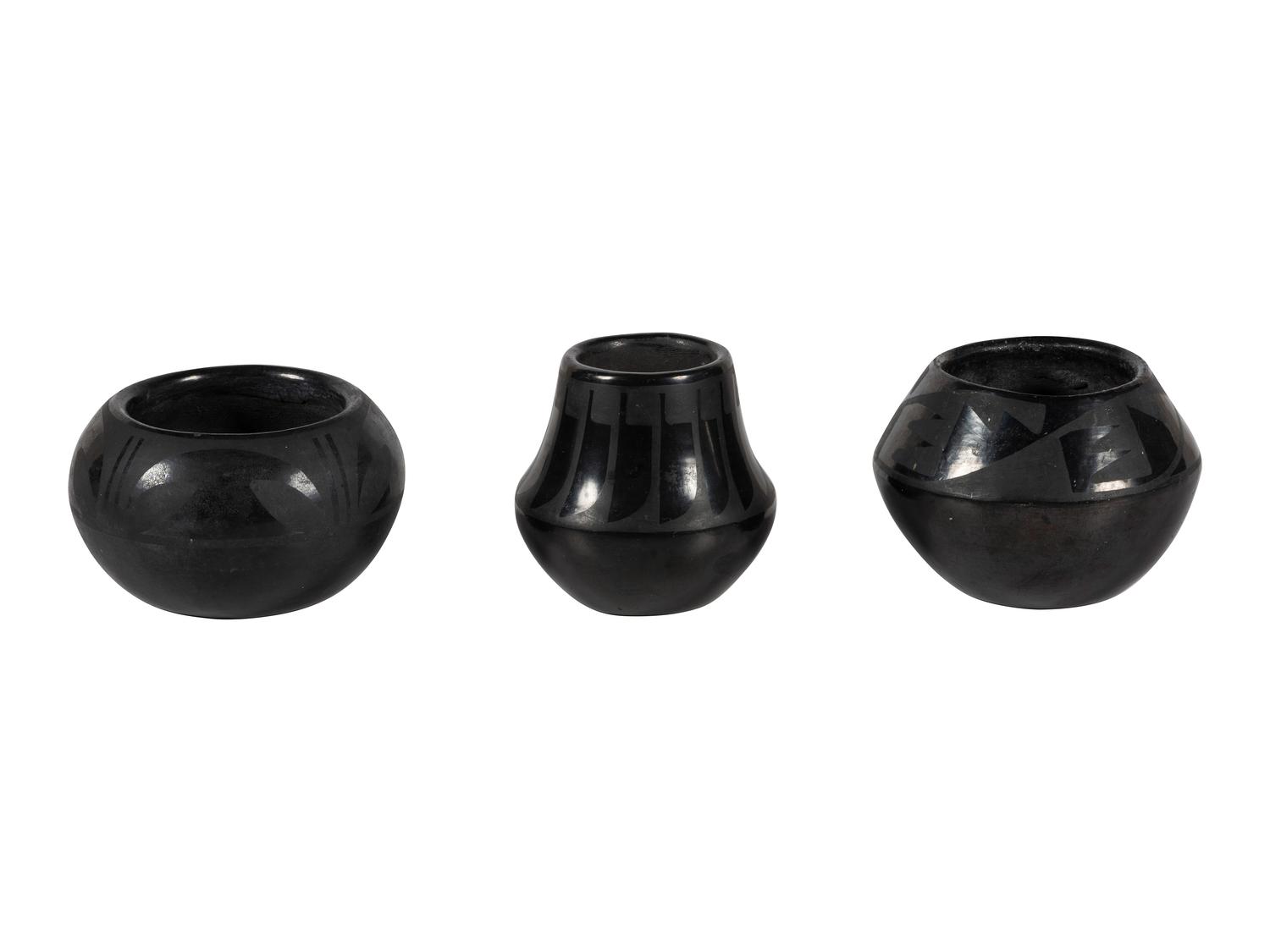 Blackware Pottery Jars
