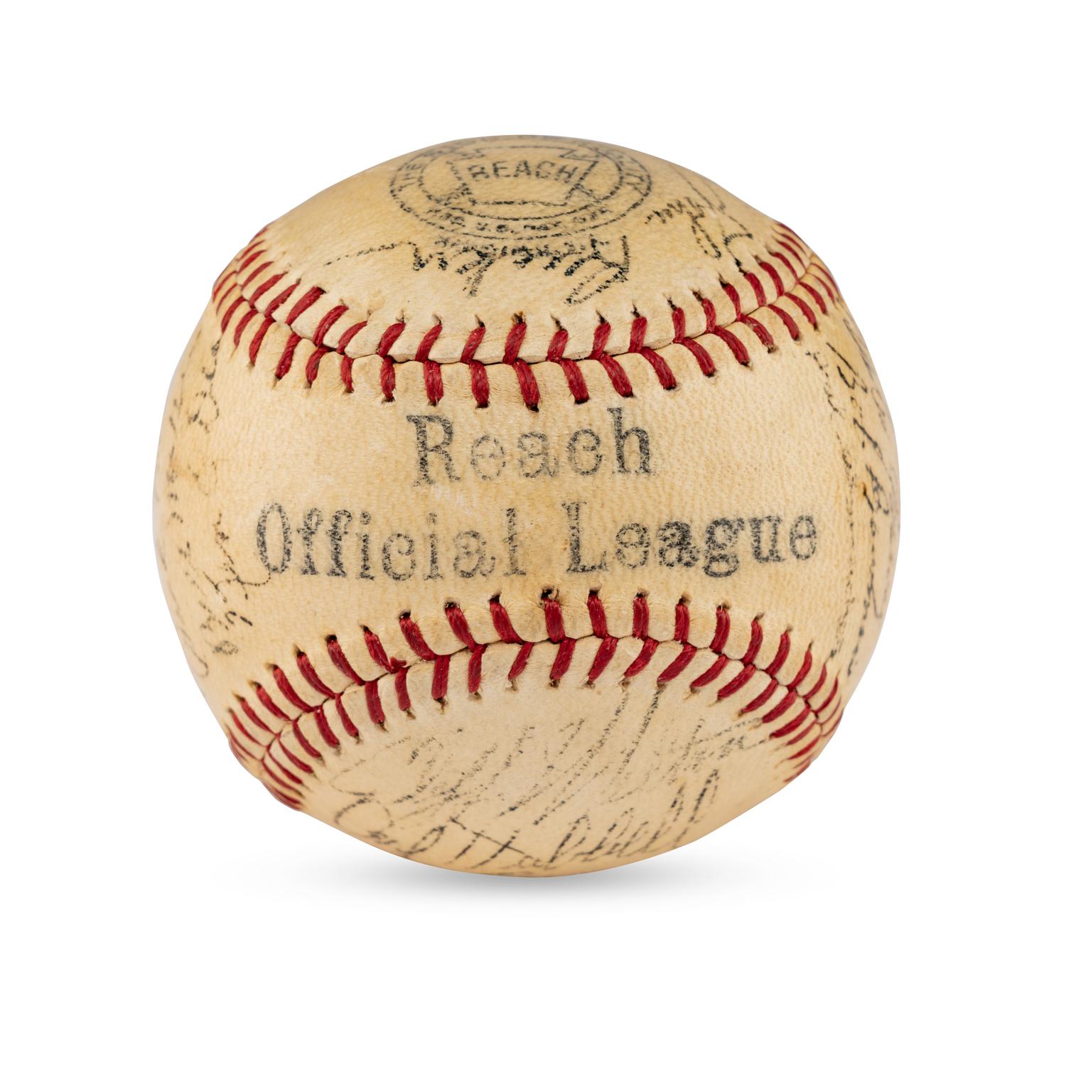 A 1941 New York Giants Team Signed Autograph Baseball Featuring Mel Ott (JSA Auction Letter),