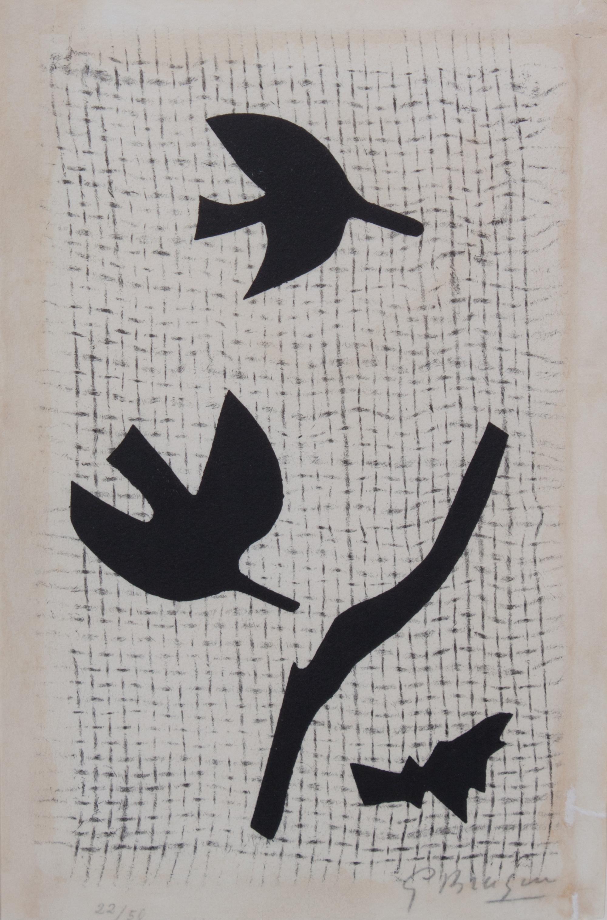 Georges Braque, (French, 1882-1963), Untitled, 1964 (from Bibliographie des ouevres de René Char)